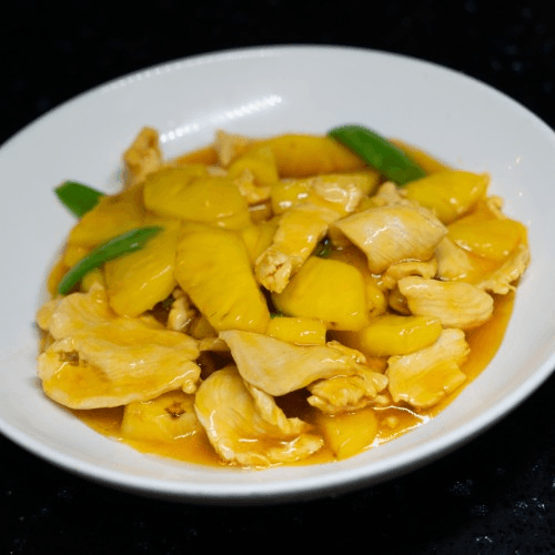 Pineapple Chicken (OR) Shrimp.