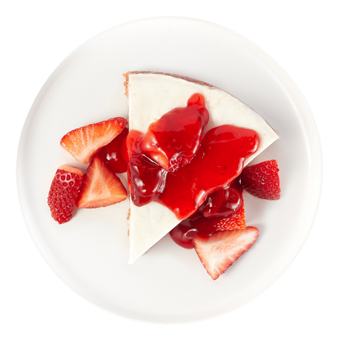 Personal Size New York Style Cheesecake.