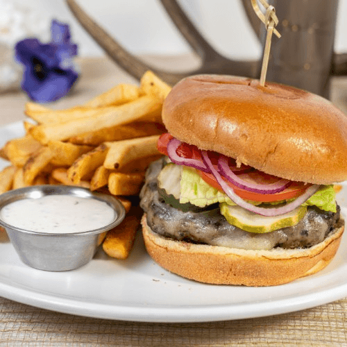 Classic cheeseburger.