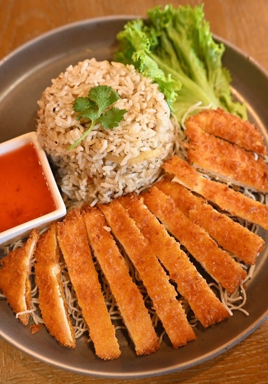 Khao man fried chicken katsu~.