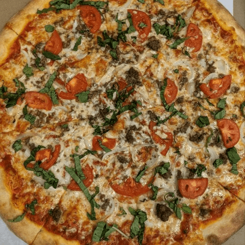 Monday 16" Large Everything Pizza.