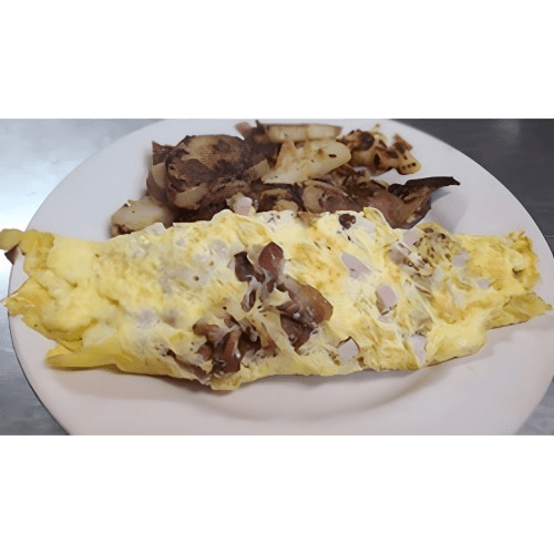 Meat lovers omelet.
