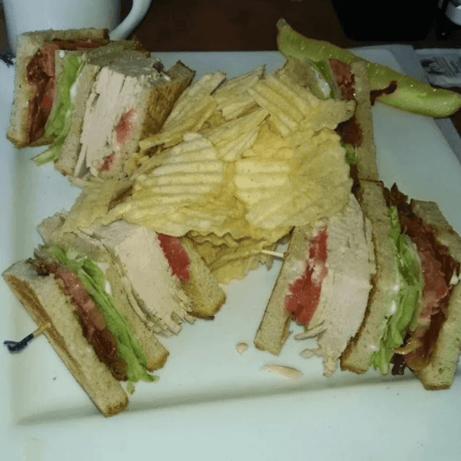 Ham Club Sandwich.
