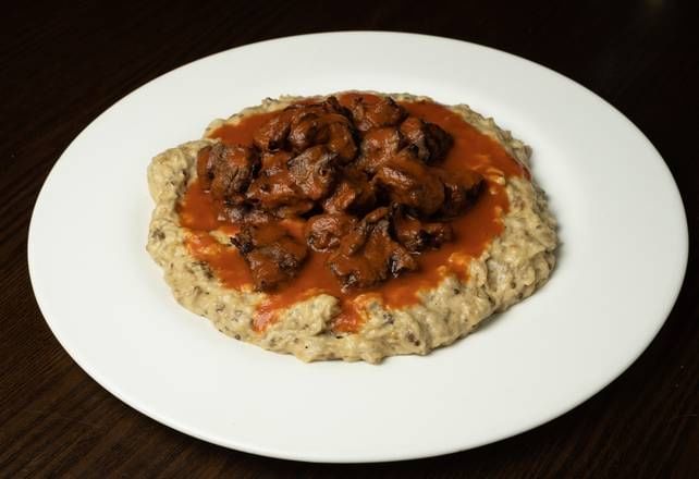 Ali Nazik Chicken Kebab.