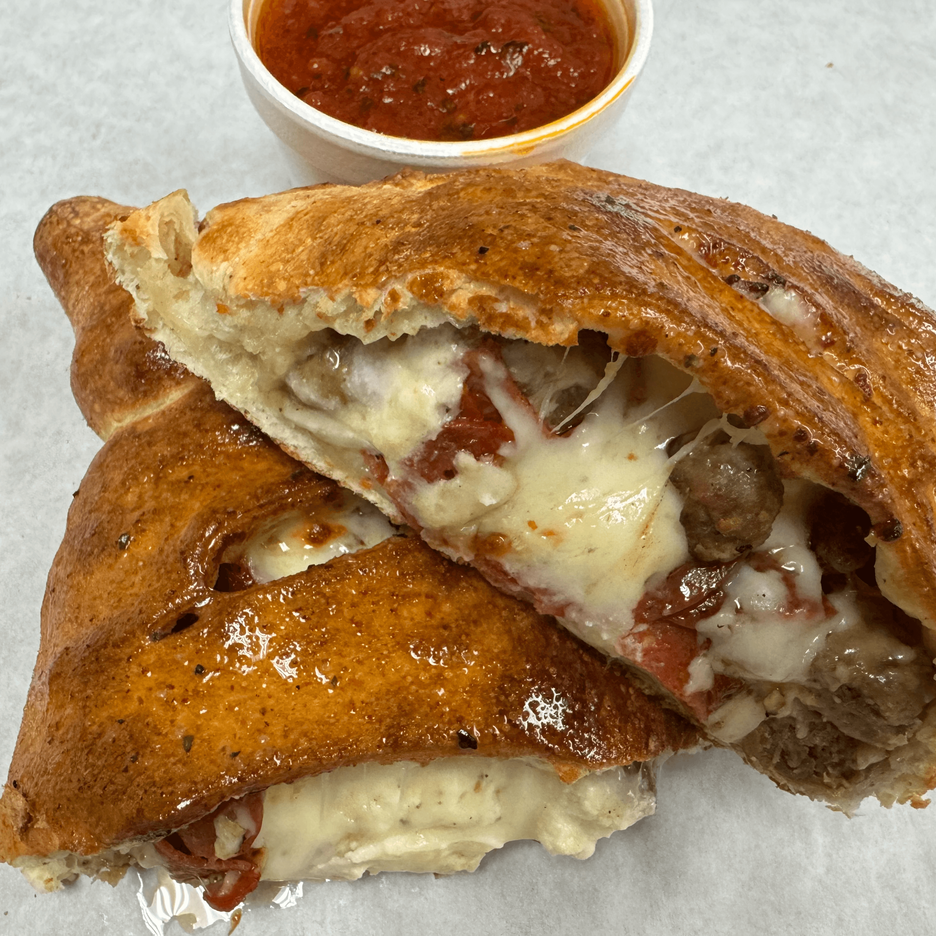 All Meat Calzone.