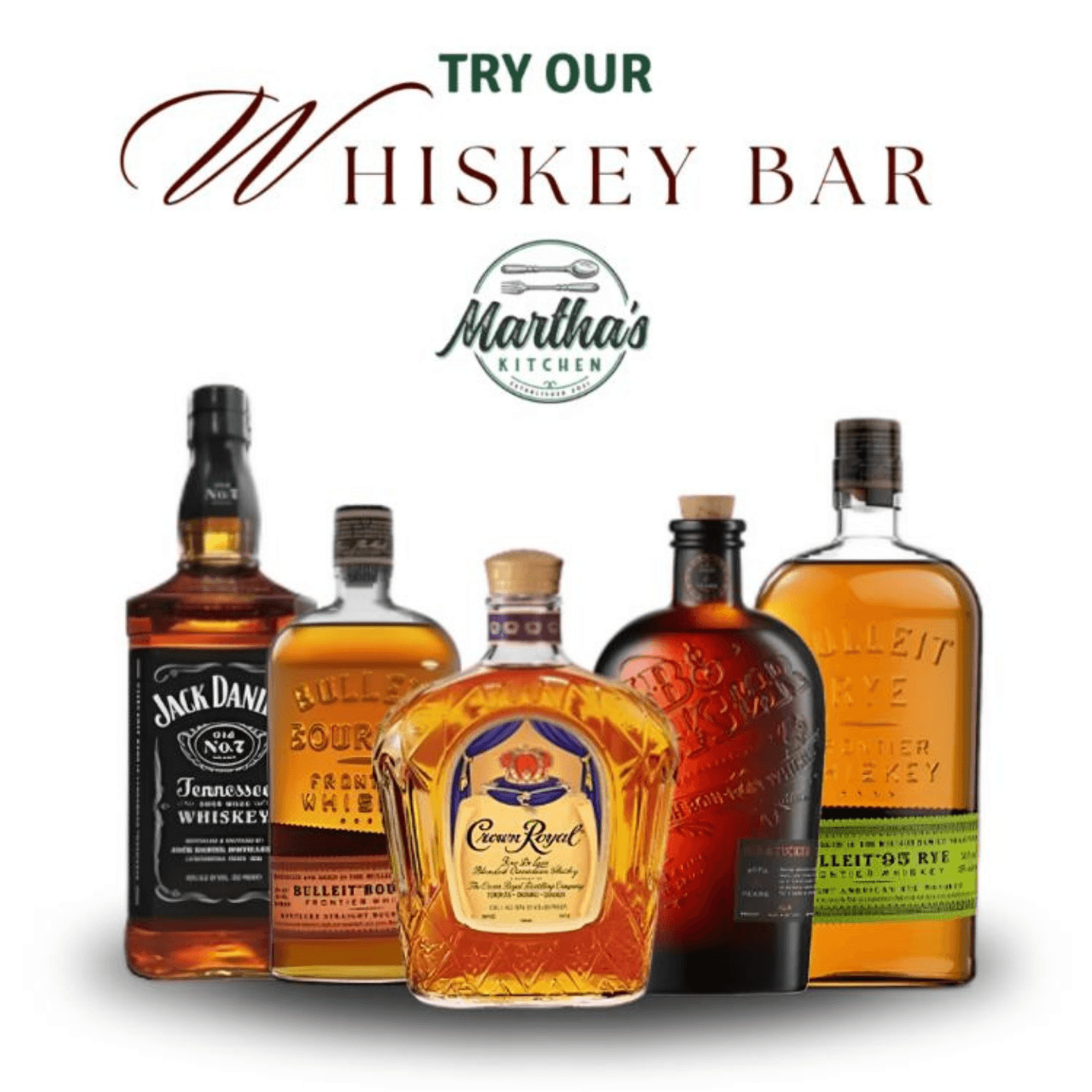 Sip & Savor at Martha's Kitchen Whiskey Bar 🍽