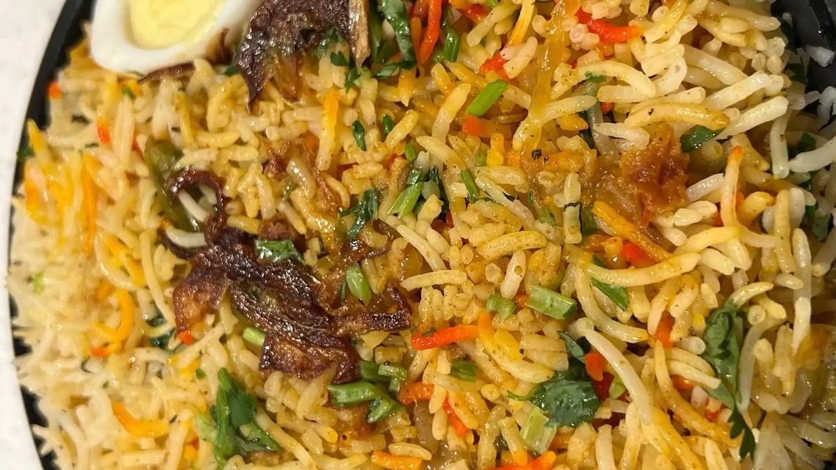 Chicken 65 Biryani.