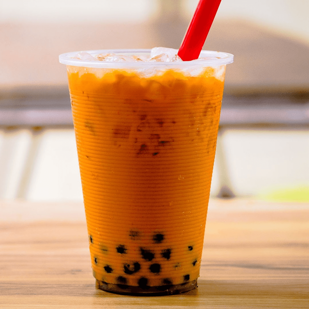 Thai Tea with Boba.