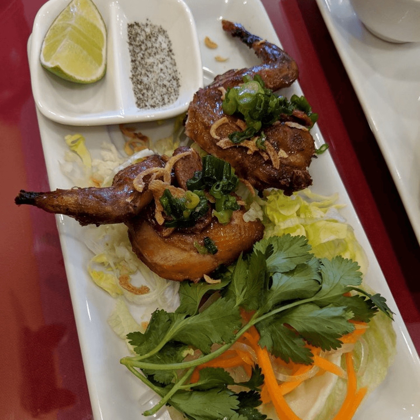 Our Roast Quail with Pepper Salt and Lime