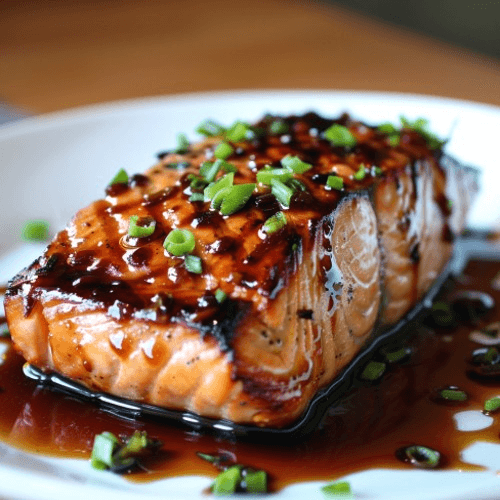 Bourbon Glazed Salmon