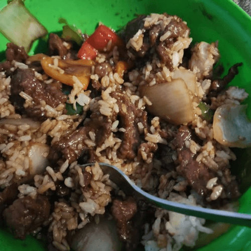 L14. Pepper Steak Combo.