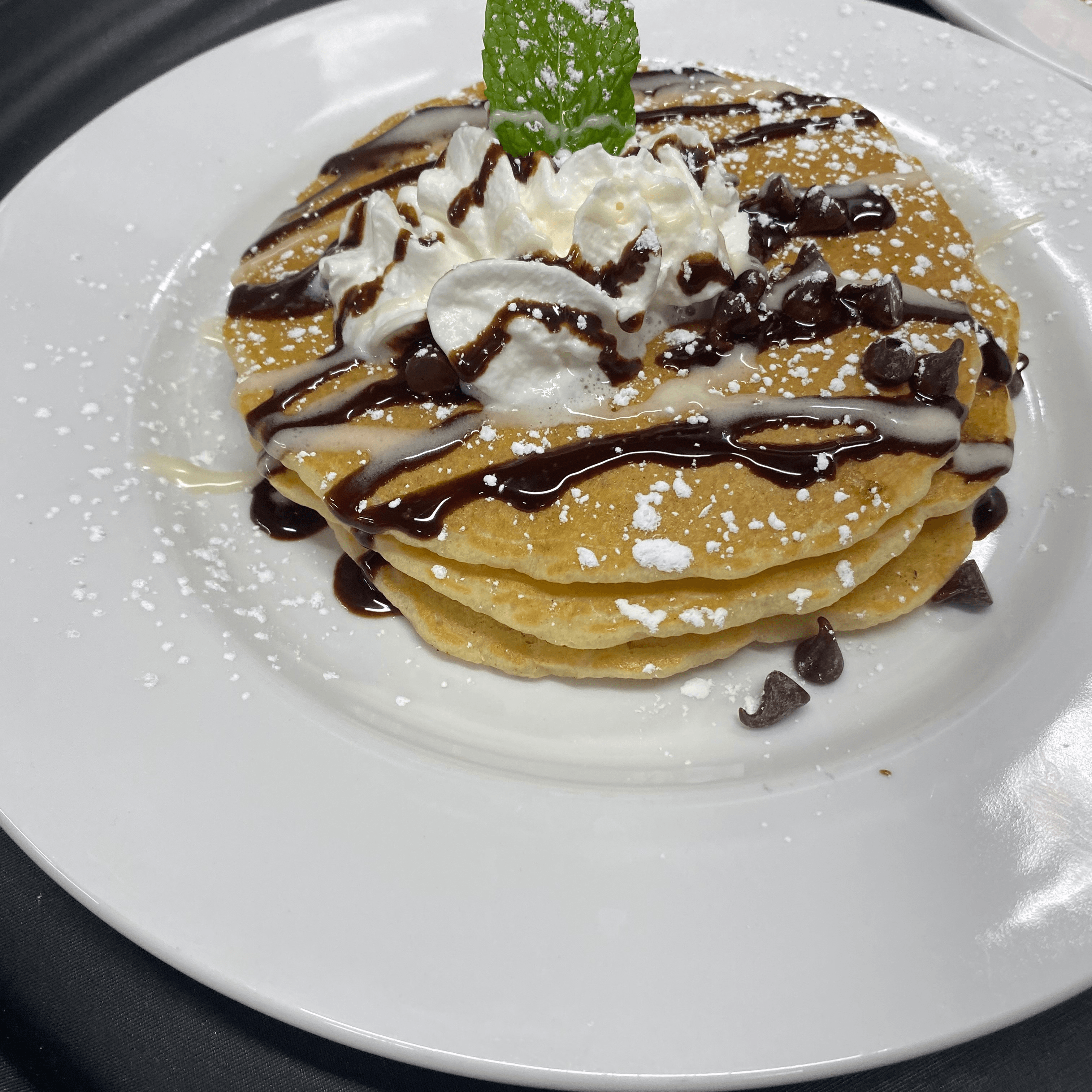 Chocolate Chip Pancakes.