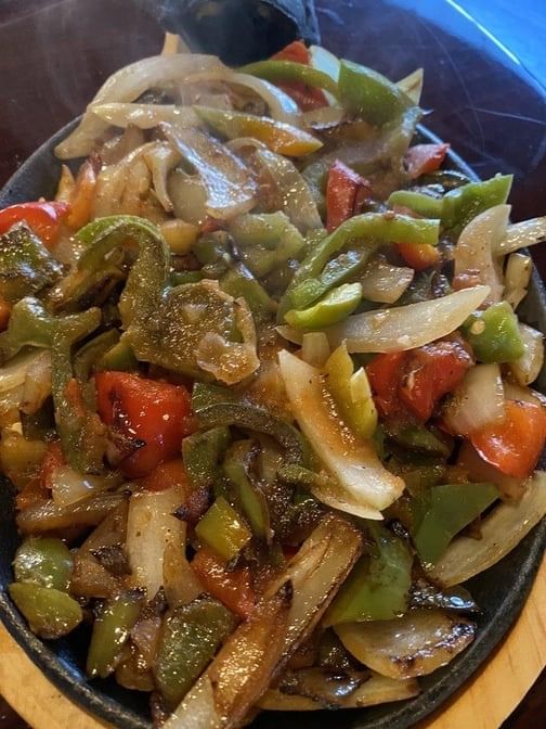 Veggie Fajitas Lunch.