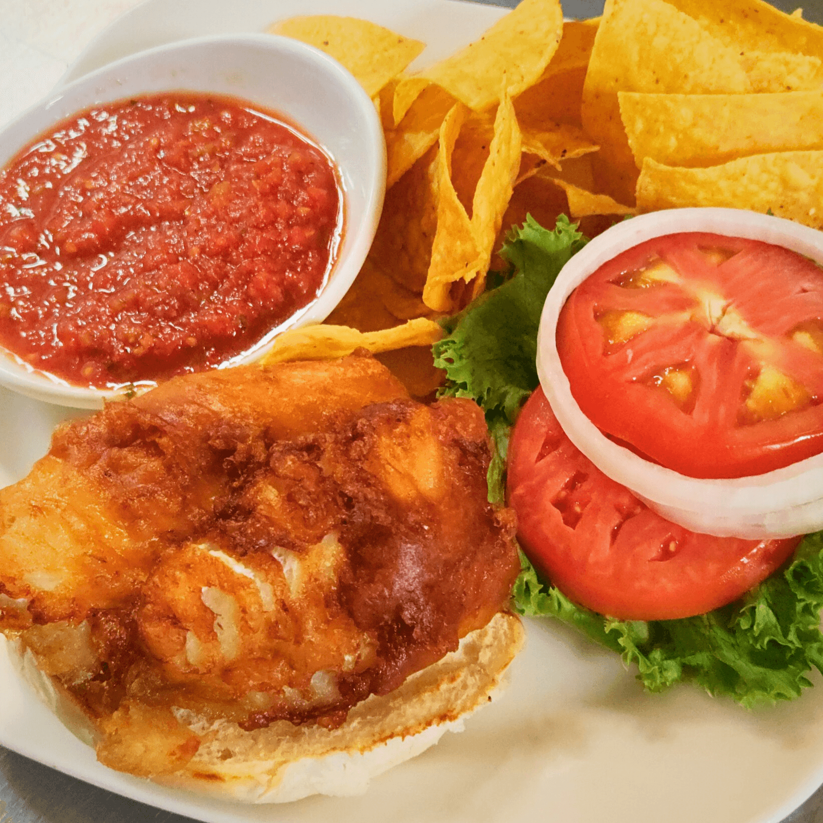 Fish Sammie Sandwich.