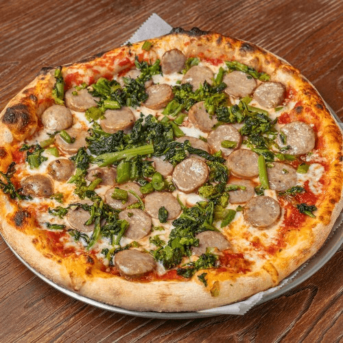 Sausage and Broccoli Rabe Pizza