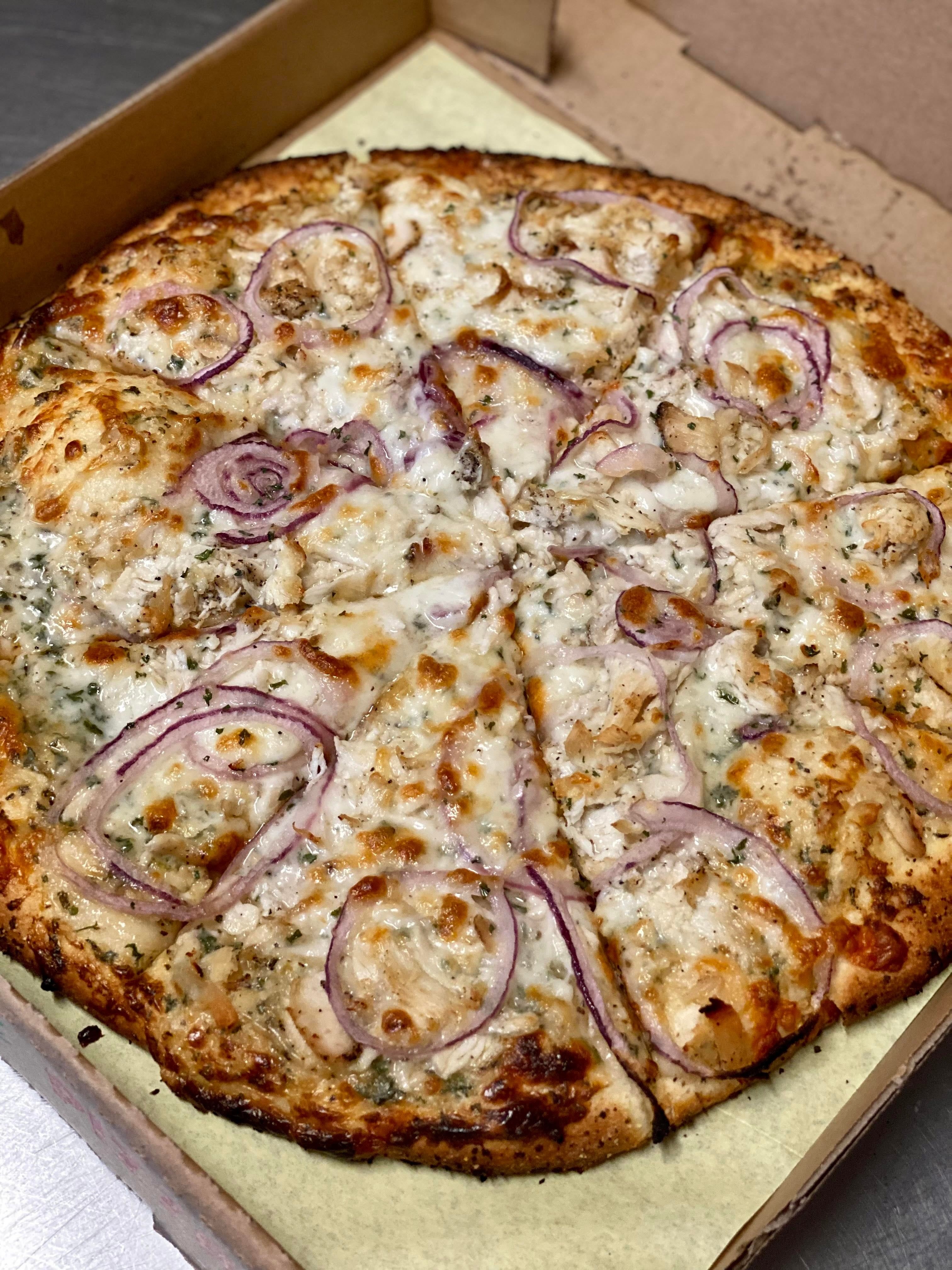 Pope Chicken Alfredo Pizza (16").