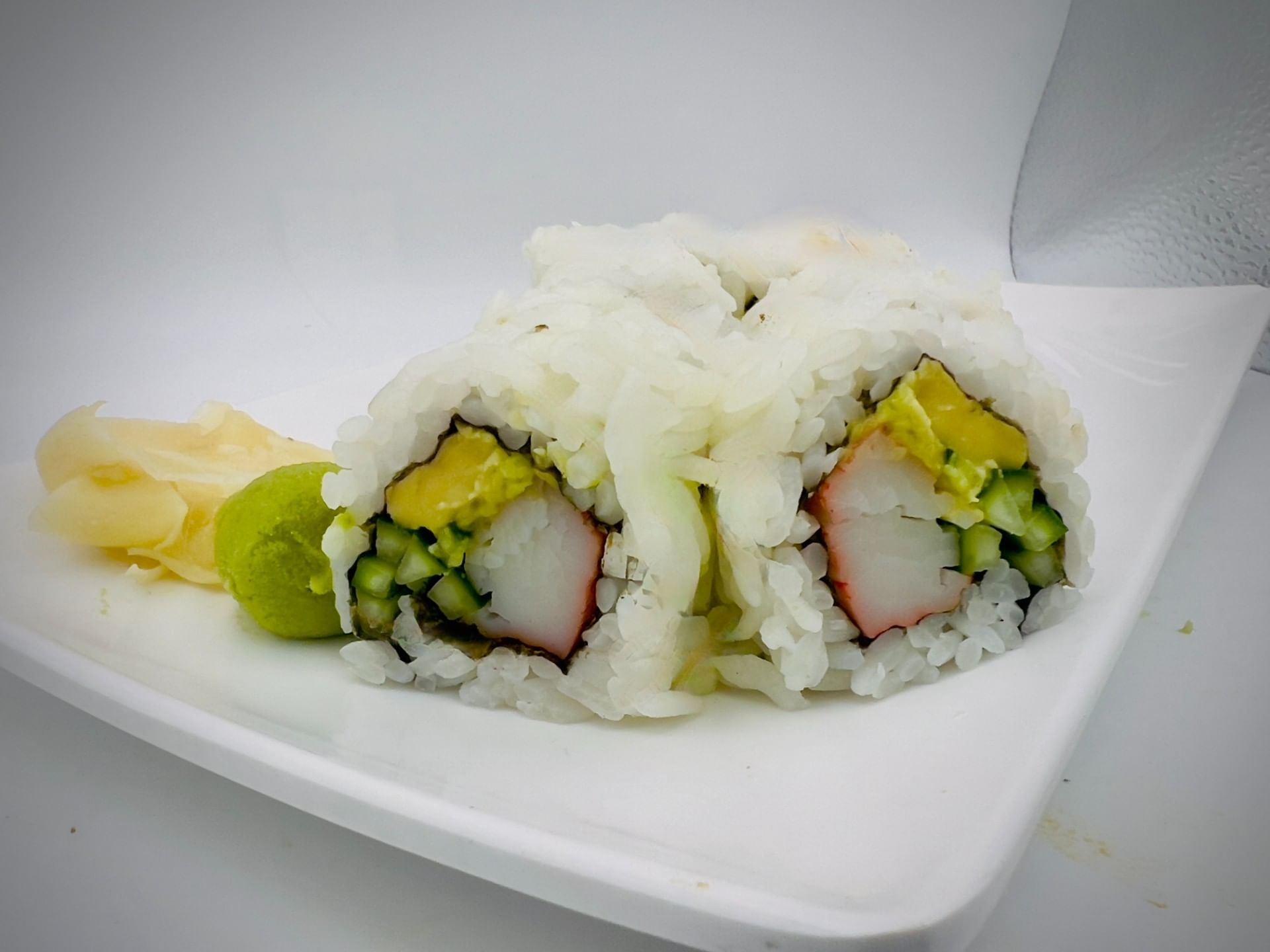 (Off) California roll.