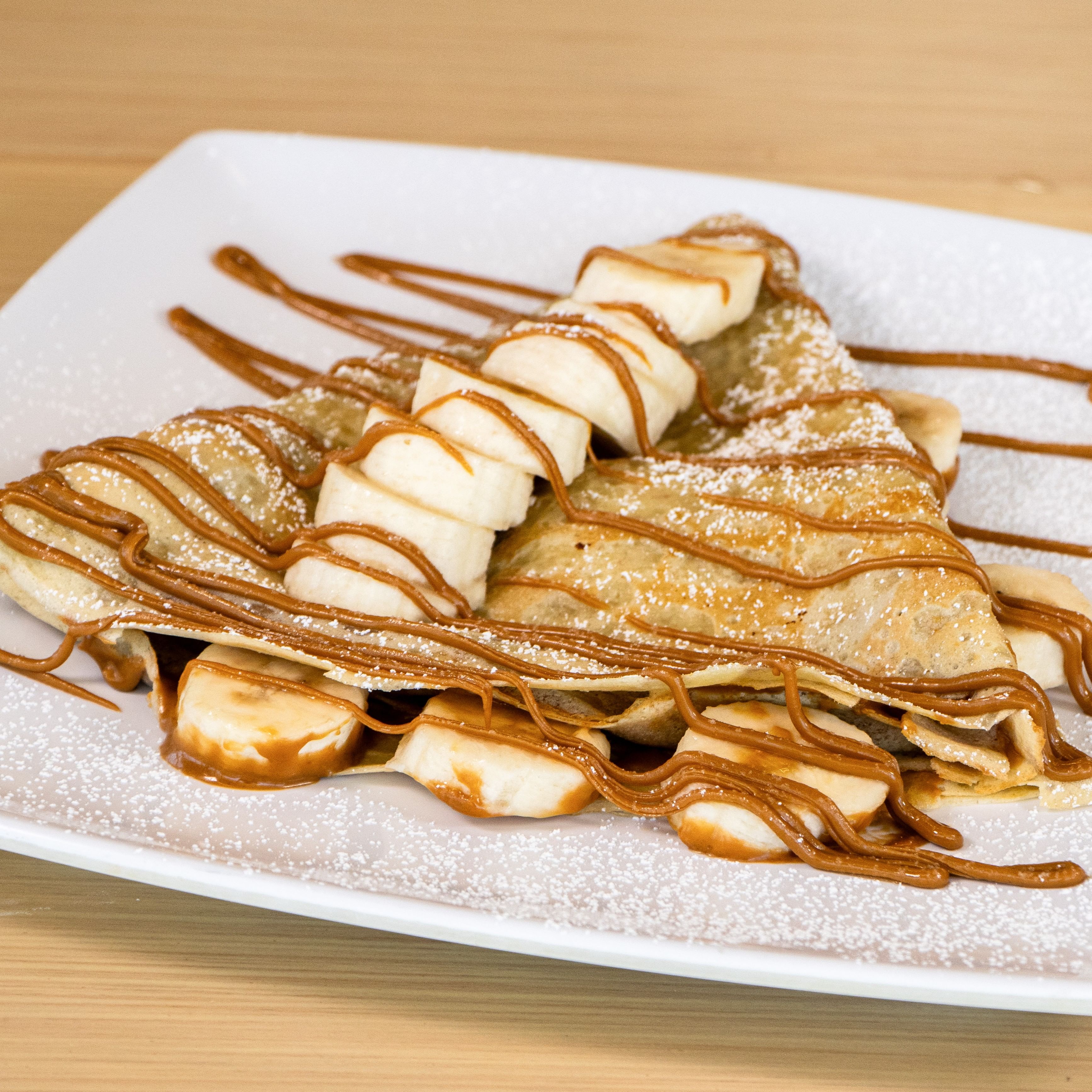 Dulce de Leche Banana Crêpe.