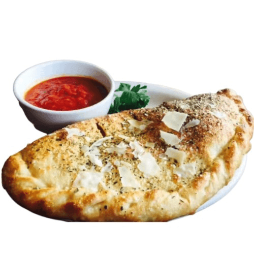 Creamy Garlic Veggie Calzone.