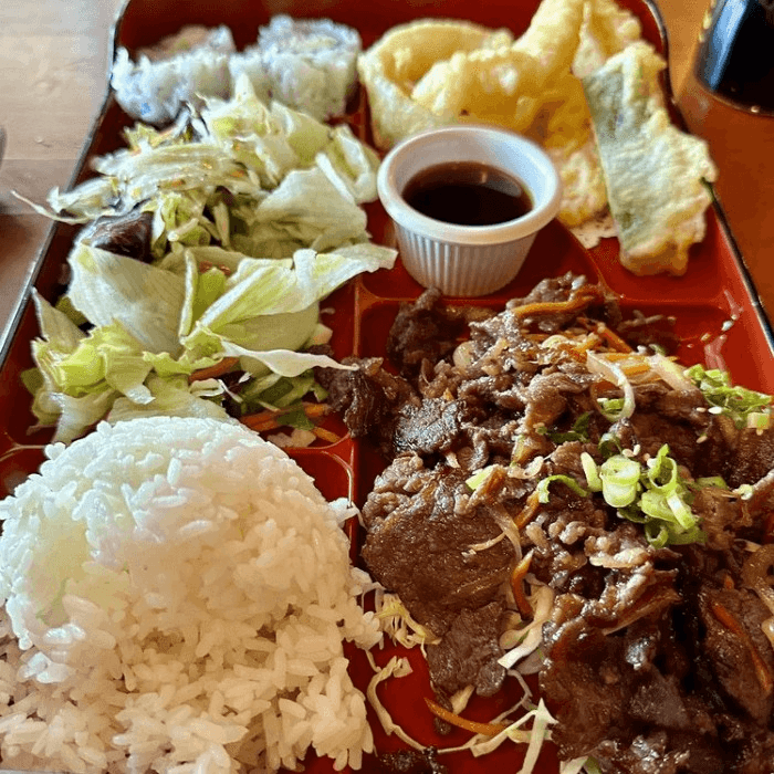 Korean Bulgogi Bento.