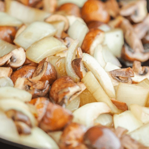 Grilled Onions & Mushrooms