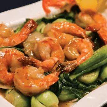 Cải Shanghai Tip Xào Tôm - Shanghai From the East with Shrimp.