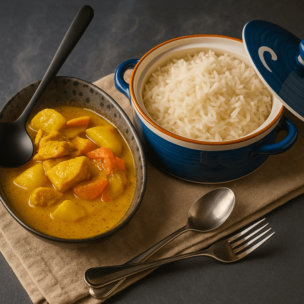 Yellow curry.