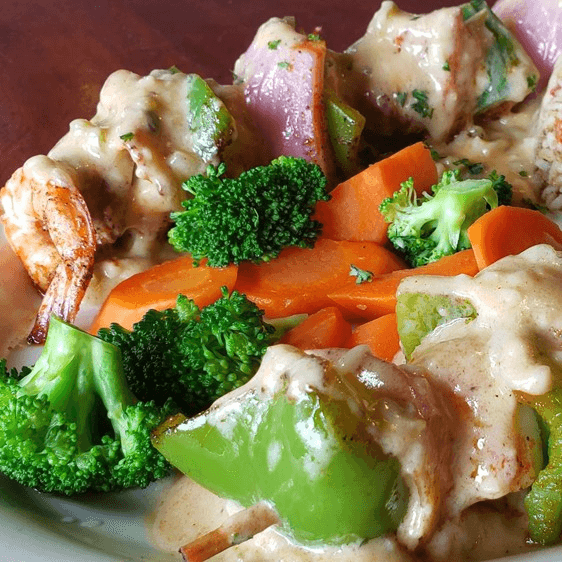 Mixed Seafood Grill.