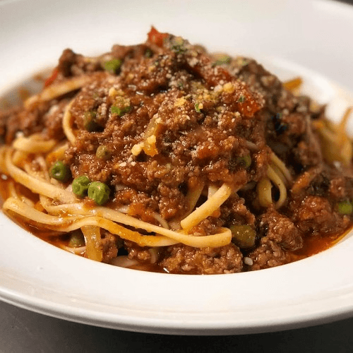Pasta with Meat Sauce.