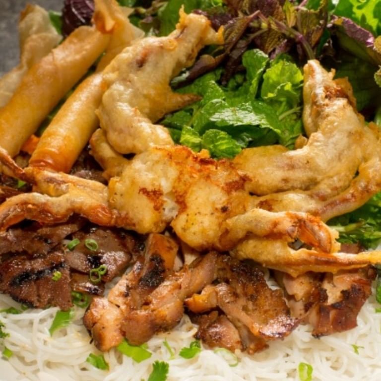 Combination with Veg (Pho 95 Do Nuong Cuon Banh Trang).