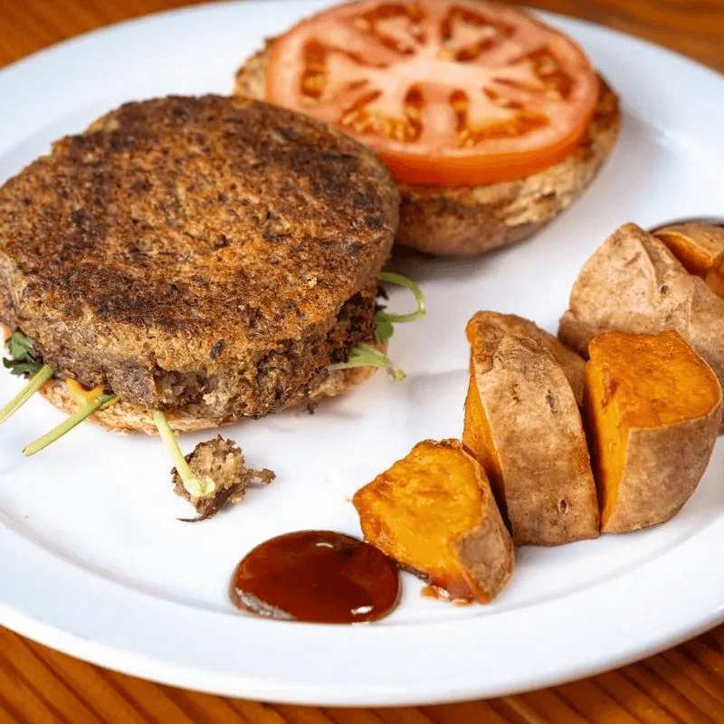 Black Eye Pea Burger.