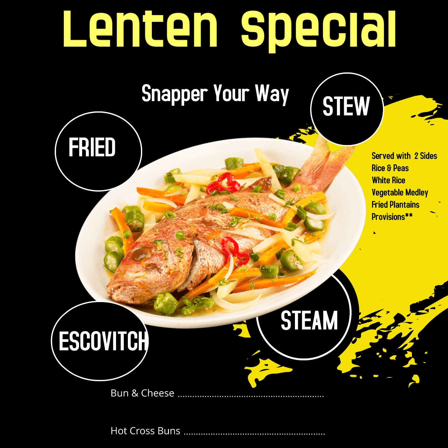 Lenten Special Snapper Now Available!