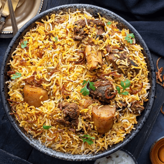 Goat Biryani Halal.