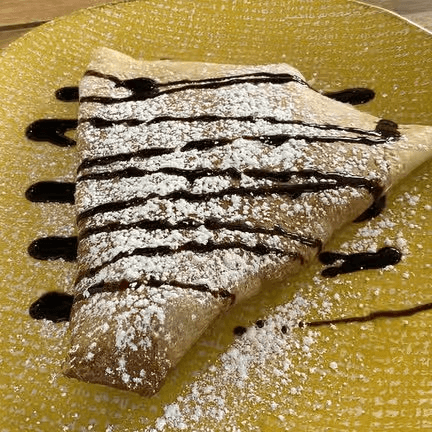 Chocolate and Banana Crepes.