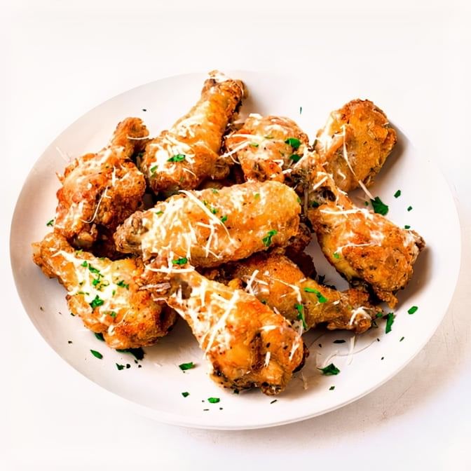 Garlic Parmesan Wings.