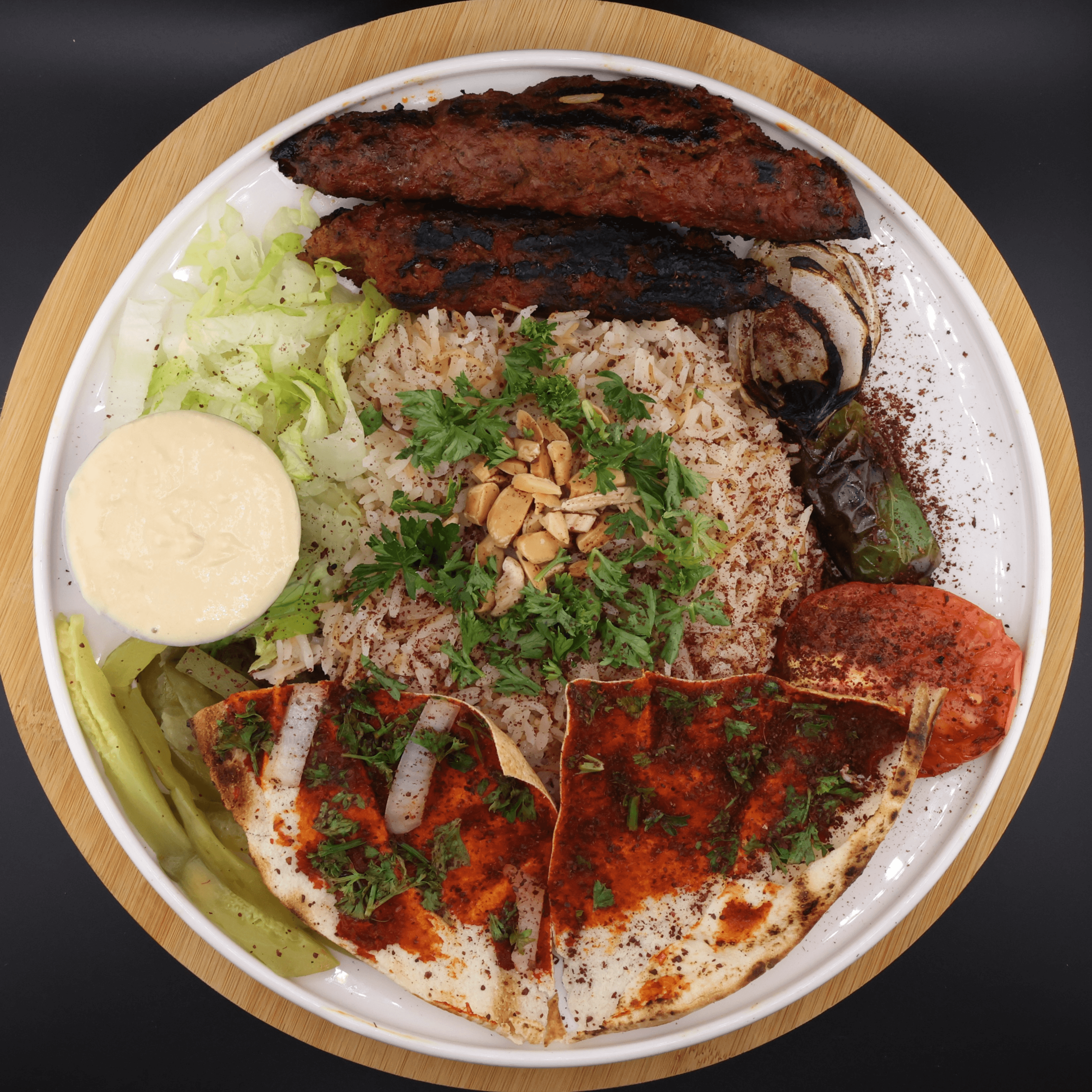 Kabab Skewer Platter.