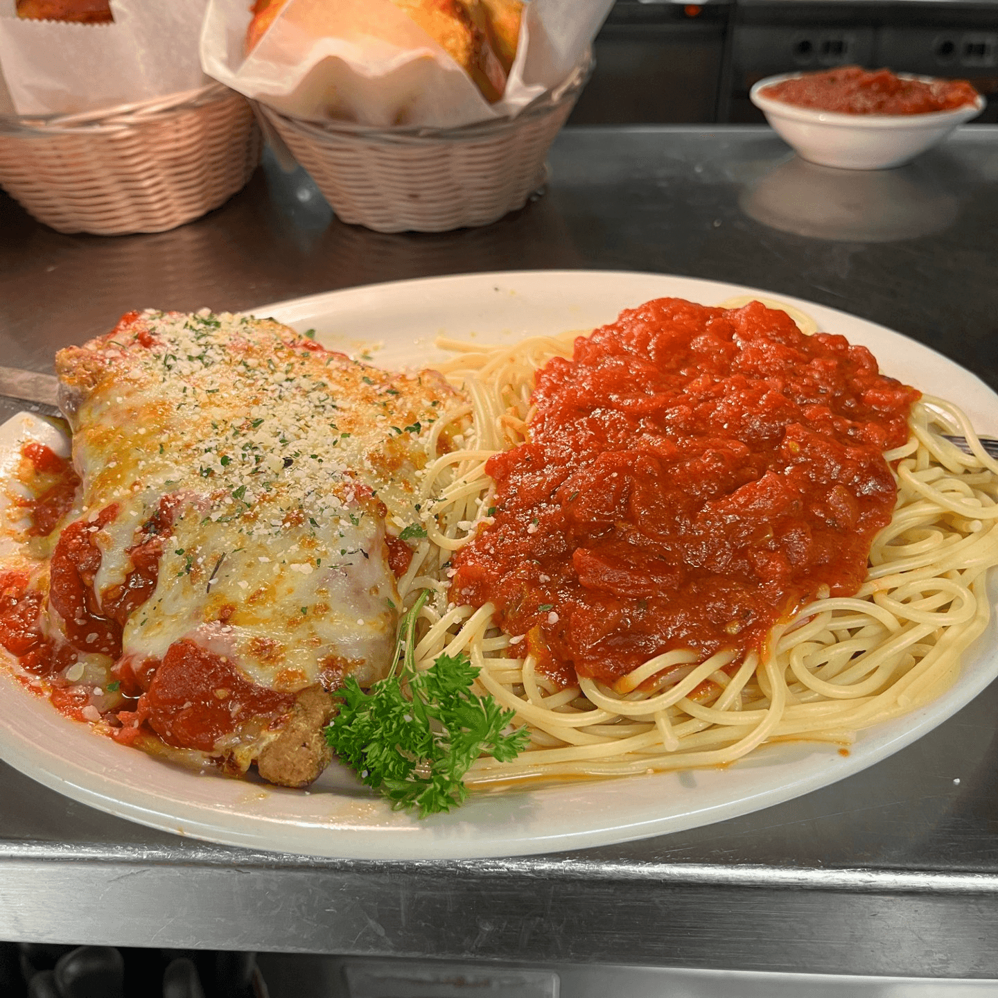 Team Dinner's at Spaghetti Works