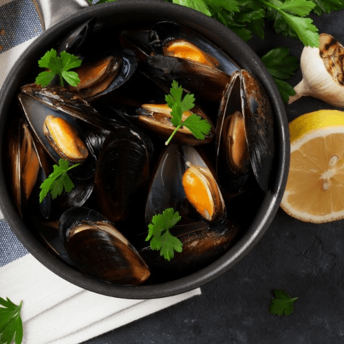 Mussels Marinier Sauce.