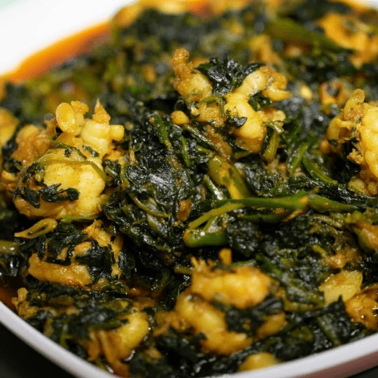 Shrimp Saag.