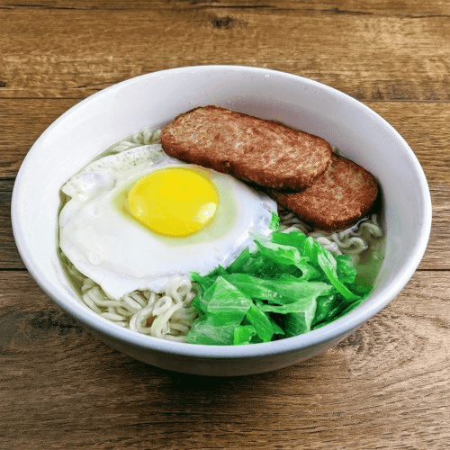 N20 Spam & Eggs Noodle Soup  餐 肉 蛋湯頦 