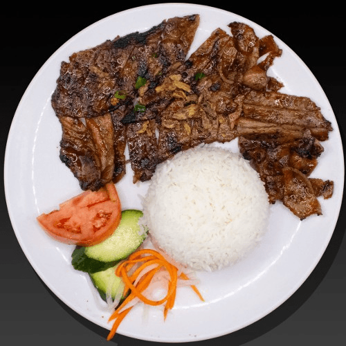 Grilled Meat Rice Plate 