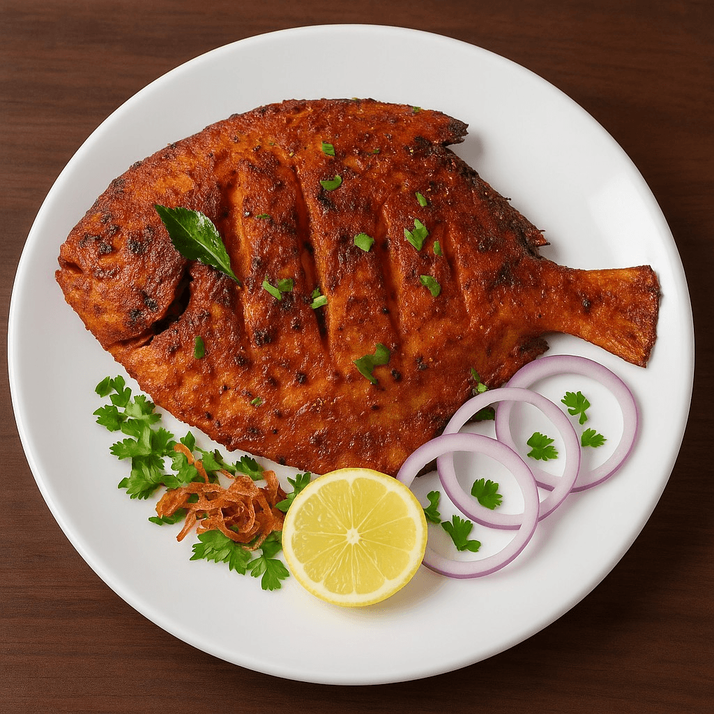 Tandoori Pomfret Fish Whole.