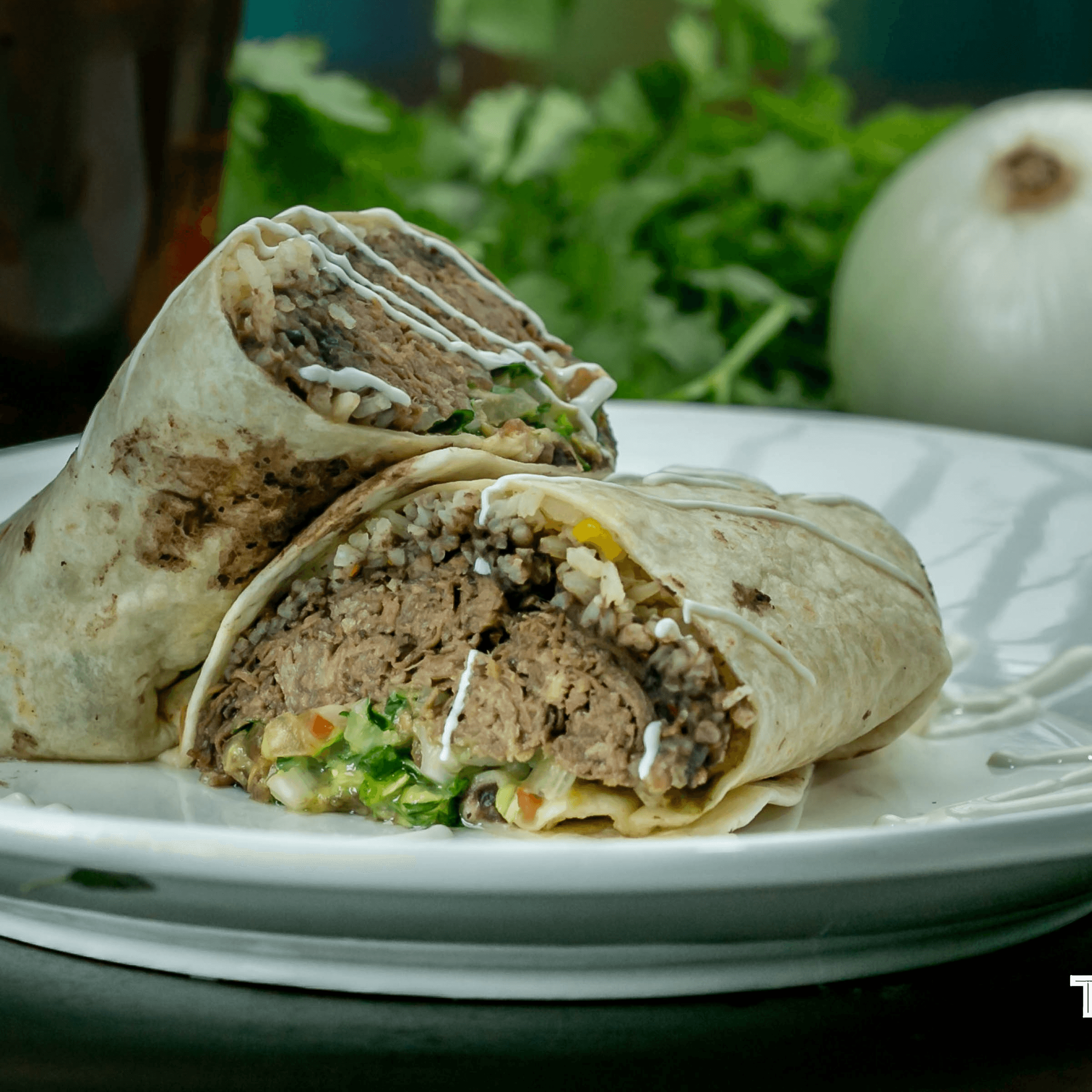 Lunch Brisket Burrito.