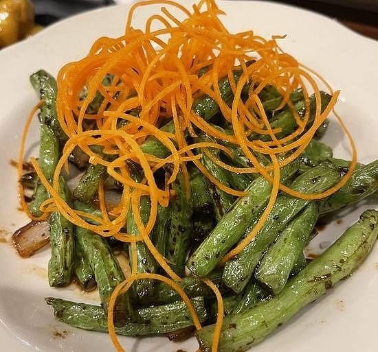 Wok fried green beans.