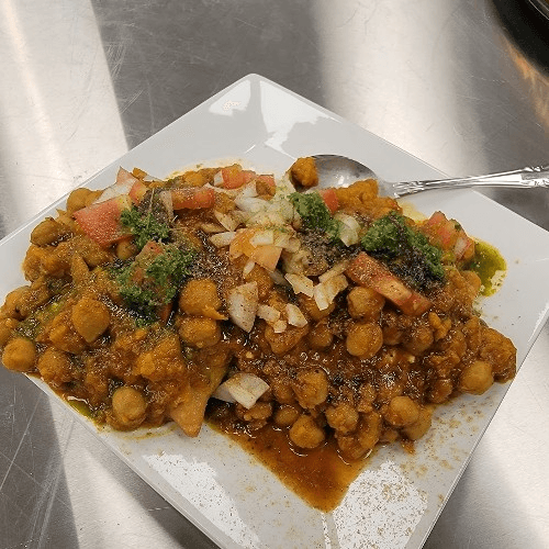 VEG SAMOSA CHAAT - SMALL