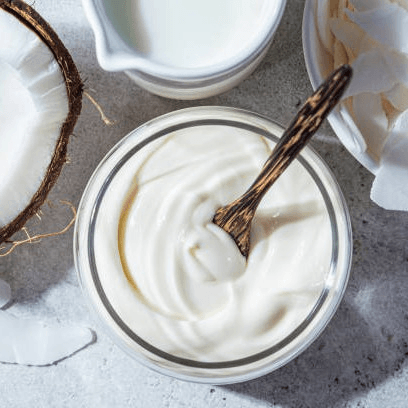 Coconut yogurt.