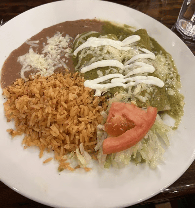 Vegetarian Enchiladas.