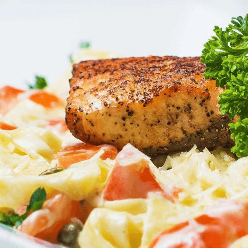 Salmon Fettuccine