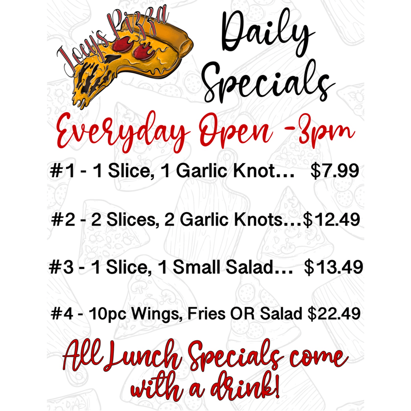 Daily In-Store Specials 