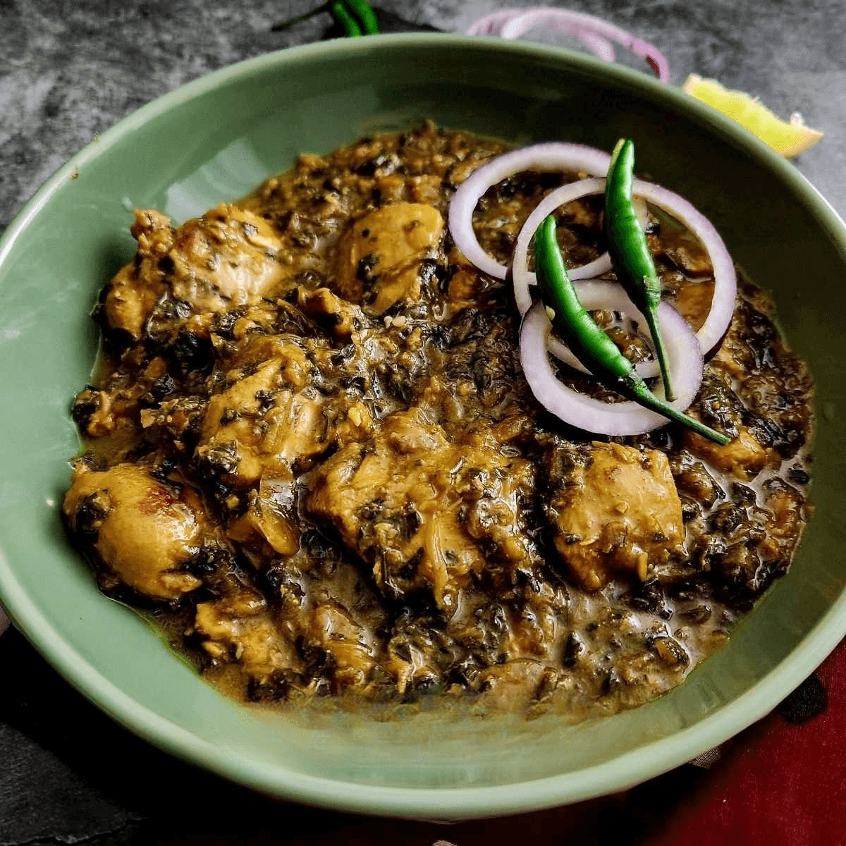 Methi Chicken.